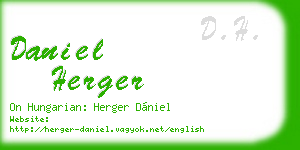 daniel herger business card
